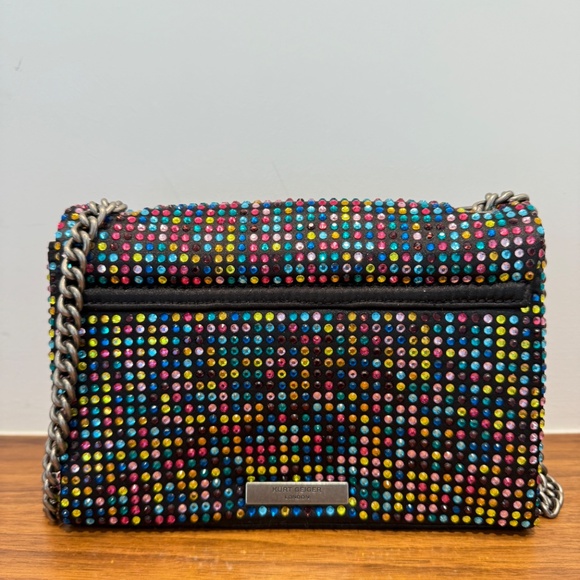 Kurt Gieger Colourful Rhinestone Bag with Black Trim - Picture 9 of 14